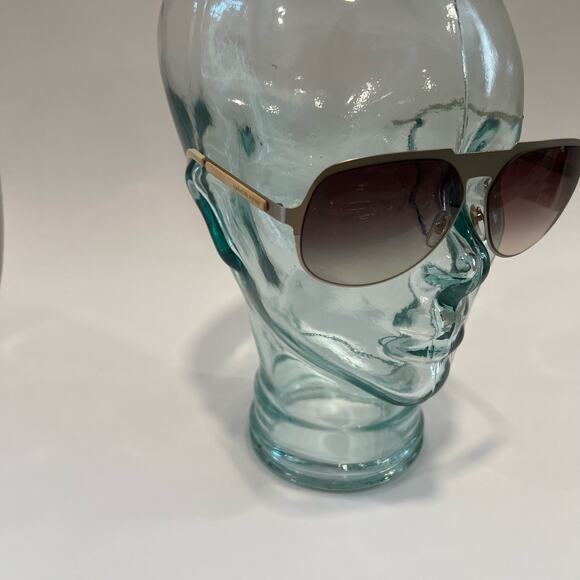 NWOT Alexander McQueen Gold Aviator Sunglasses main image 6